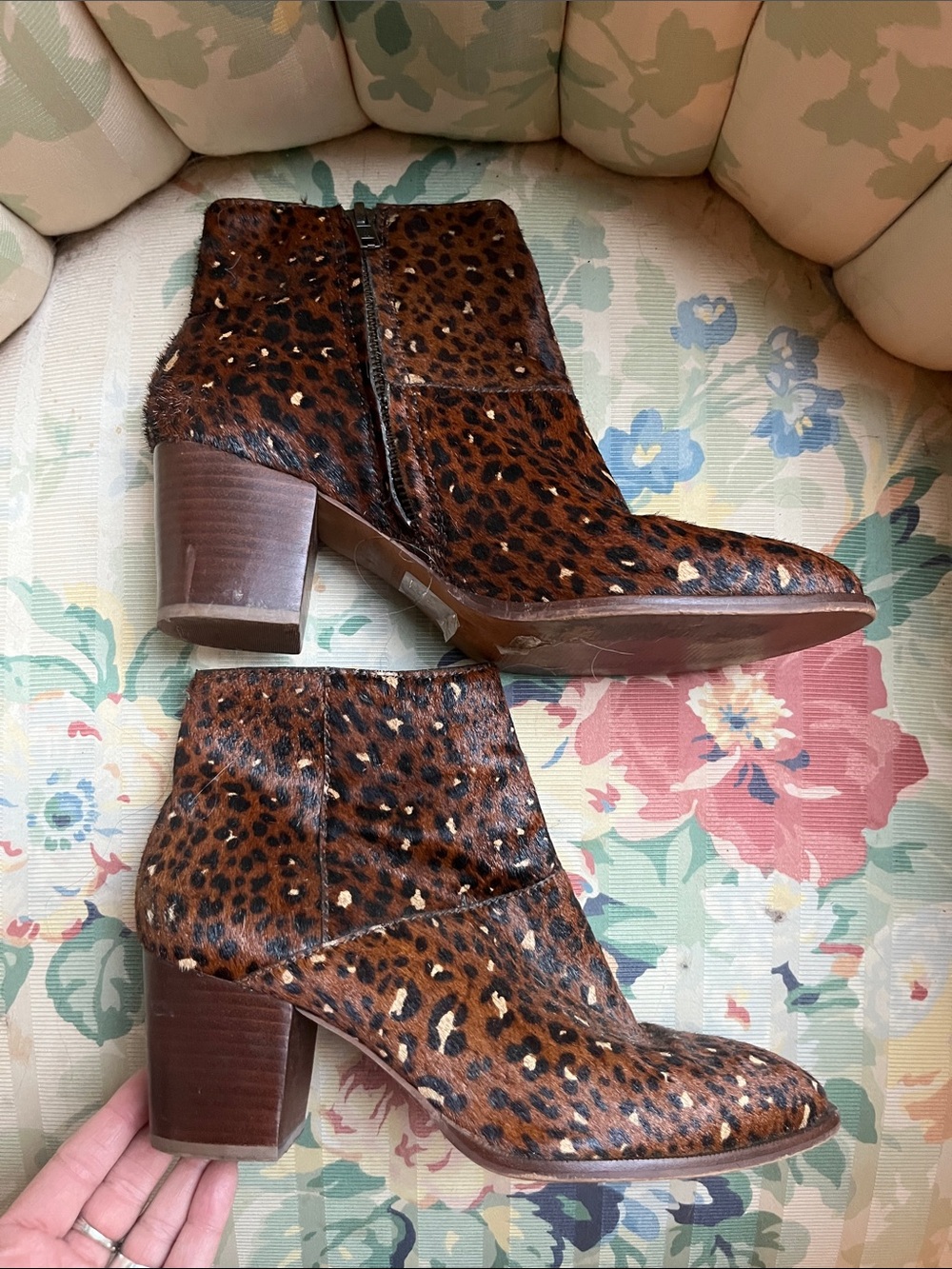 Madewell Leopard-Print Ankle Boots - Brown & Black